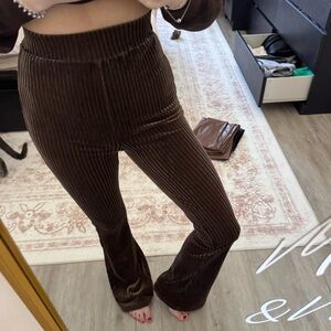 Velvet Flare Pants